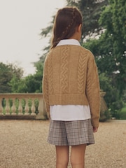 Neutral Mock 100% Cotton Shirt Jumper (3-16yrs) - Image 2 of 8