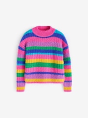 Regenbogenfarben - Flauschiger Pullover (3—16Jahre) - Bild 4 von 6