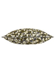 HÖEM Green City Geometric Piped Polyester Filled 100% Cotton Cushion - Image 4 of 5