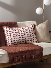 HÖEM Avery Geometric Polyester Filled 100% Cotton Cushion - Изображение 2 из 5