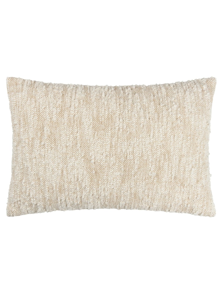 HÖEM Natural Eloise Boucle Polyester Filled 100% Cotton Cushion - Image 2 of 6