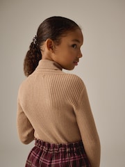 Tan Brown Roll Neck Jumper (3-16yrs) - Image 3 of 7
