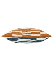 HÖEM Brown Piper Abstract Piped Polyester Filled 100% Cotton Cushion - Image 5 of 7
