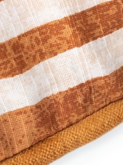 HÖEM Brown Piper Abstract Piped Polyester Filled 100% Cotton Cushion - Image 6 of 7