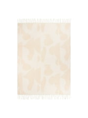 HÖEM Cream Meta Jacquard Tasselled Throw - Image 2 of 3
