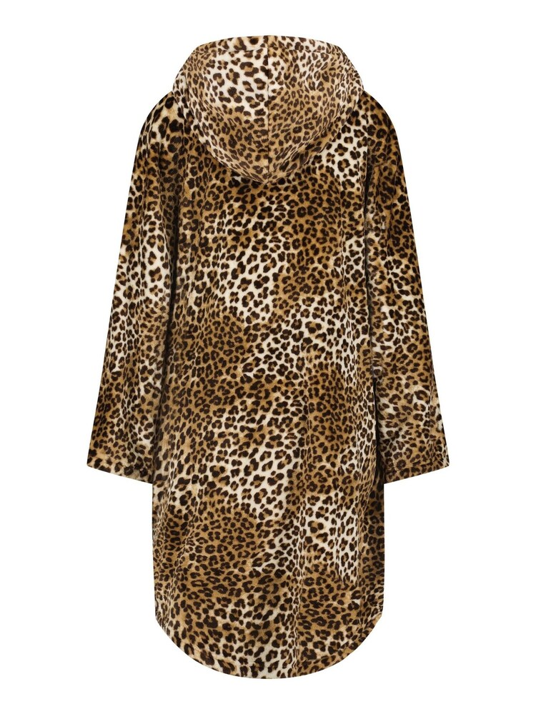 Hunkemöller Leopard Print Supersoft Fleece Blanket Hoodie - Image 5 of 5