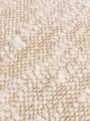 HÖEM Natural Eloise Boucle Feather Filled 100% Cotton Cushion - Image 5 of 6