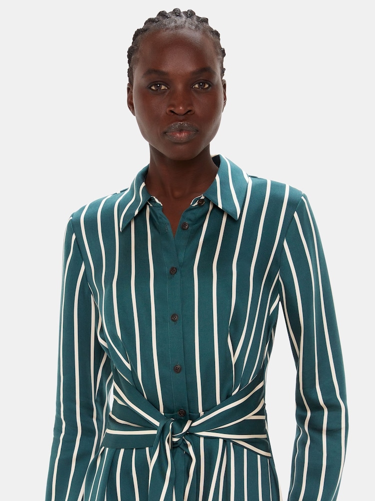 Whistles Button Through Shirt Dress Buy Whistles Green/Multi