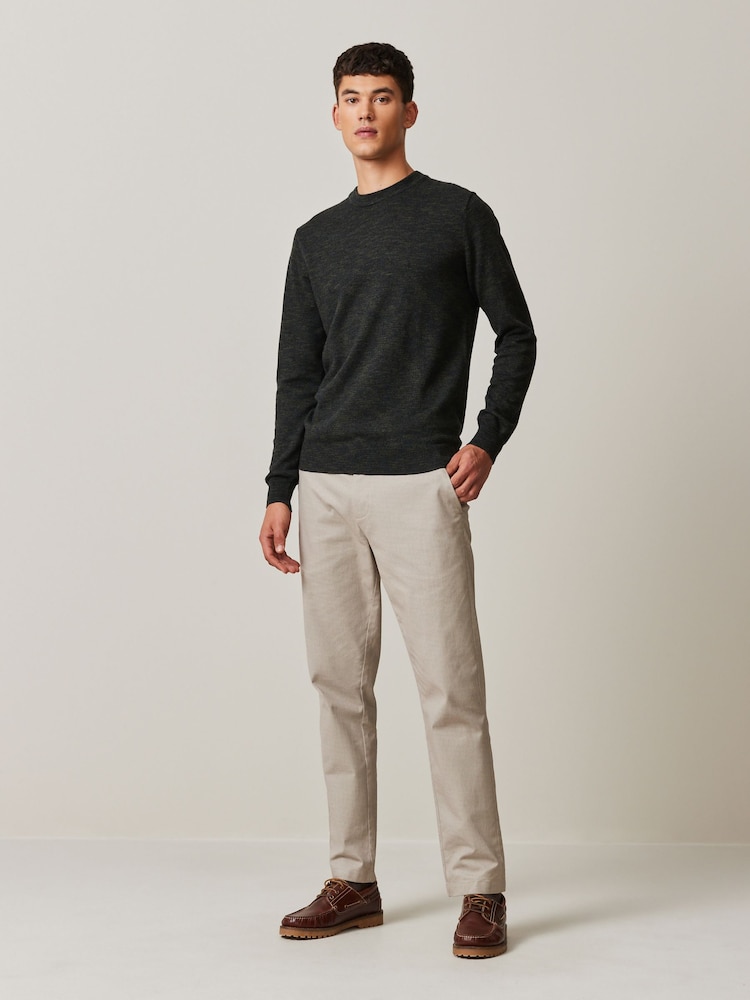 Creme - Schmale Passform - Weiche, bedruckte Chinohose mit Stretch - Bild 2 von 9 Creme - Schmale Passform - Weiche, bedruckte Chinohose mit Stretch - Bild 2 von 9