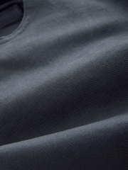 Navy Blue Slim Fit Smart Belted Printed Stretch Chinos - Image 7 of 12