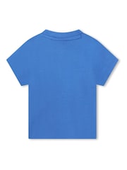 BOSS Light Blue Short Sleeved Logo T-Shirt - Image 2 of 2