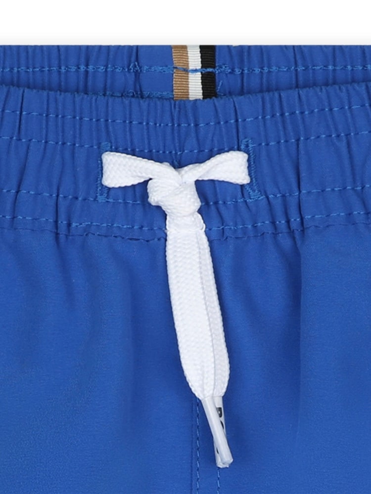 BOSS Sky Blue Logo Swim Shorts - Image 3 of 3 BOSS Sky Blue Logo Swim Shorts - Image 3 of 3