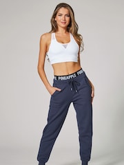 Azul - Pantalones de chándal con cinturilla doble de Pineapple - Imagen 3 de 5