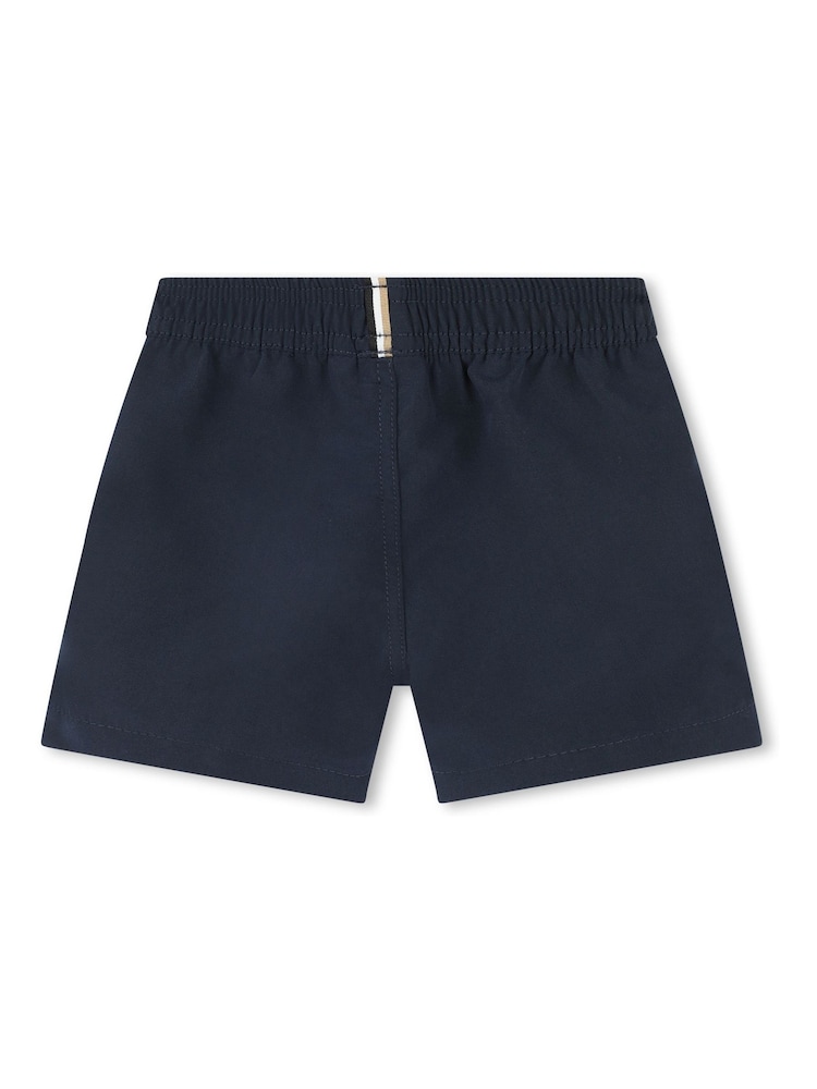 BOSS Jet Black Logo Swim Shorts - Image 2 of 2