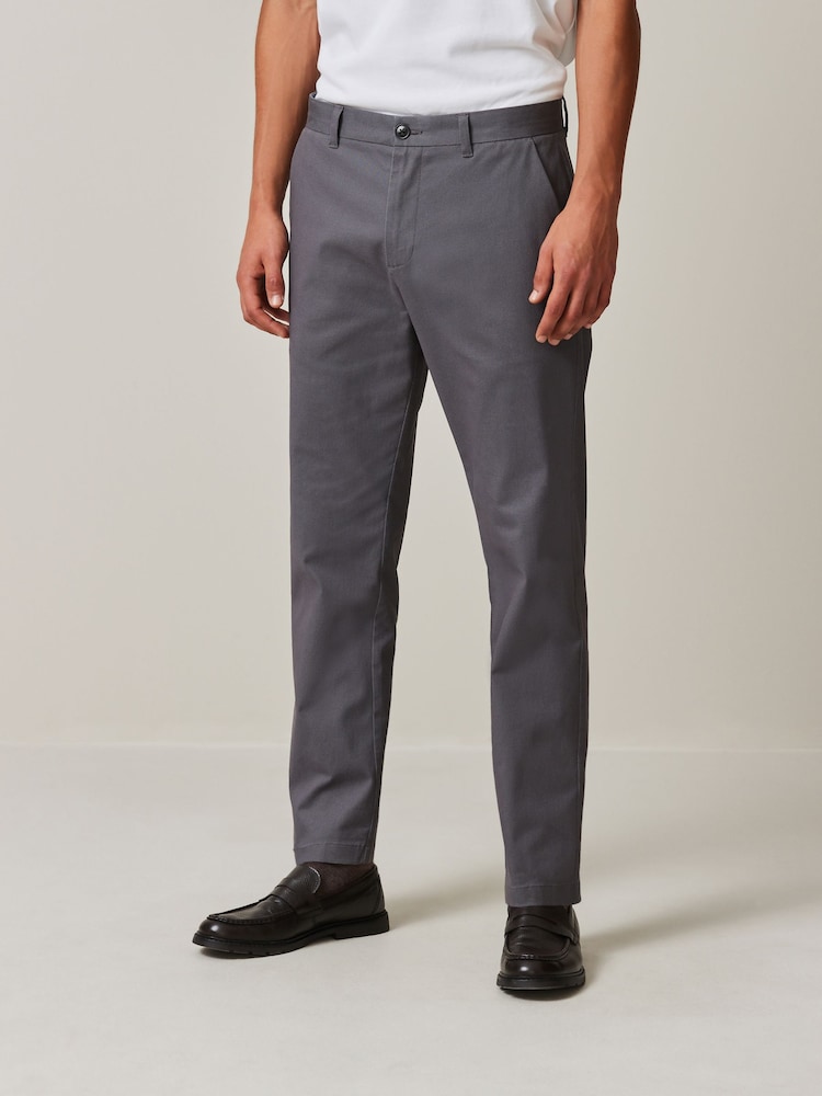 Gris antracita - Corte slim - Pantalones chinos elásticos con diseño estampado suave al tacto - Imagen 1 de 9 Gris antracita - Corte slim - Pantalones chinos elásticos con diseño estampado suave al tacto - Imagen 1 de 9