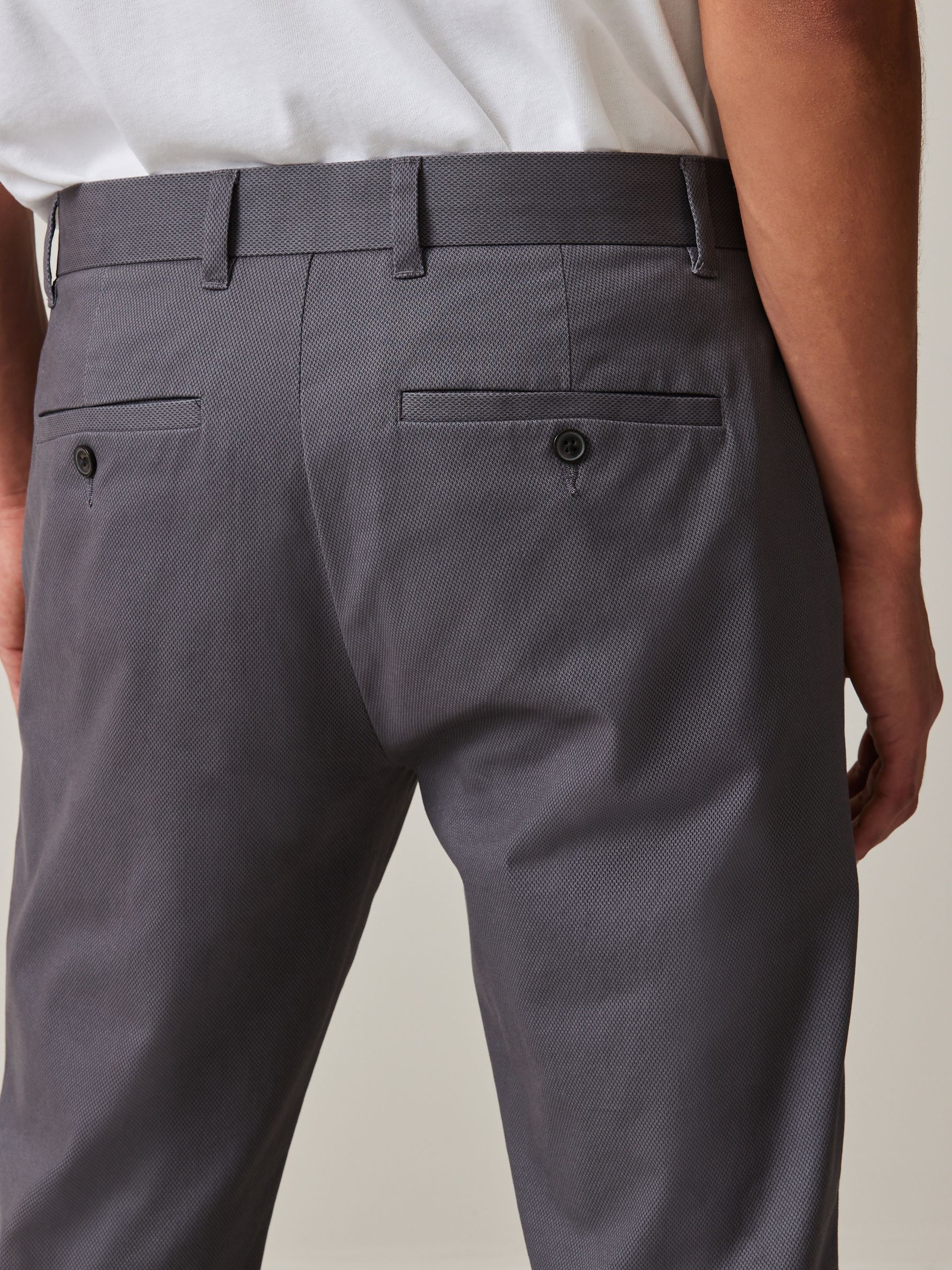 Buy Grey Charcoal Slim Fit Stretch Printed Soft Touch Chino Buy Grey Charcoal Slim Fit Stretch Printed Soft Touch Chino