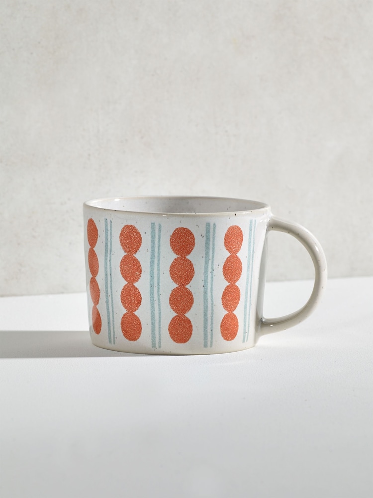 Orange Modern Spot Mug - Image 1 of 3