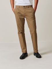 Stone Slim Fit Stretch Printed Soft Touch Chino Trousers - Image 1 of 7
