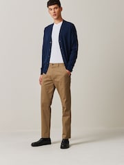 Stone Slim Fit Stretch Printed Soft Touch Chino Trousers - Image 2 of 7