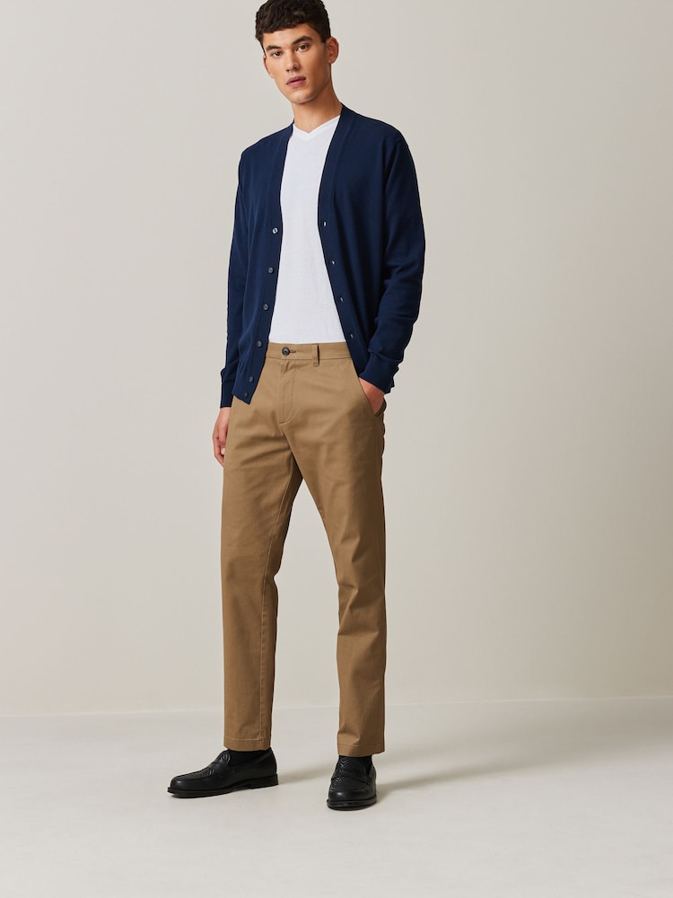 Piedra - Corte slim - Pantalones chinos elásticos con diseño estampado suave al tacto - Imagen 2 de 7 Piedra - Corte slim - Pantalones chinos elásticos con diseño estampado suave al tacto - Imagen 2 de 7