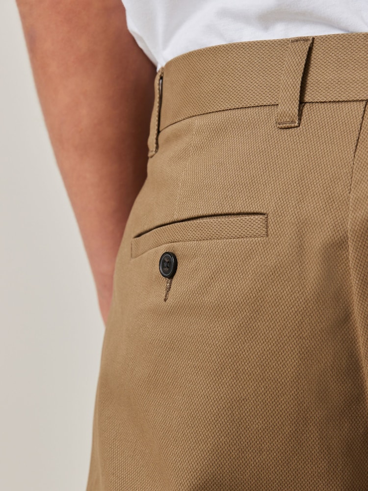 Stone Slim Fit Stretch Printed Soft Touch Chino Trousers - Image 3 of 7