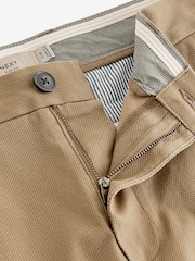 Stone Slim Fit Stretch Printed Soft Touch Chino Trousers - Image 5 of 7