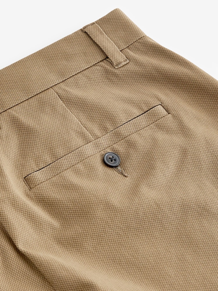 Stone Slim Fit Stretch Printed Soft Touch Chino Trousers - Image 6 of 7