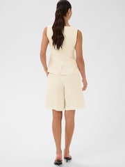Kaffe Cream KAannetta Sleeveless Waist Coat - Image 2 of 6