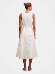 Forever New Priscilla Button Down Midi Dress Contains Linen - Imagen 2 de 4