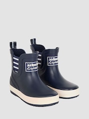 JoJo Maman Bébé Midnight Navy Ankle Wellies - Image 2 of 5