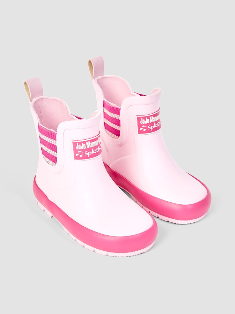 JoJo Maman Bébé Blossom Pink Ankle Wellies - Image 1 of 4