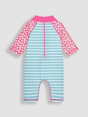JoJo Maman Bébé Pink Peppa Pig UPF 50 1-Piece Sun Protection Suit - Image 4 of 8