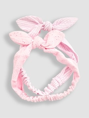 JoJo Maman Bébé Pink 2-Pack Headbands - Image 1 of 4