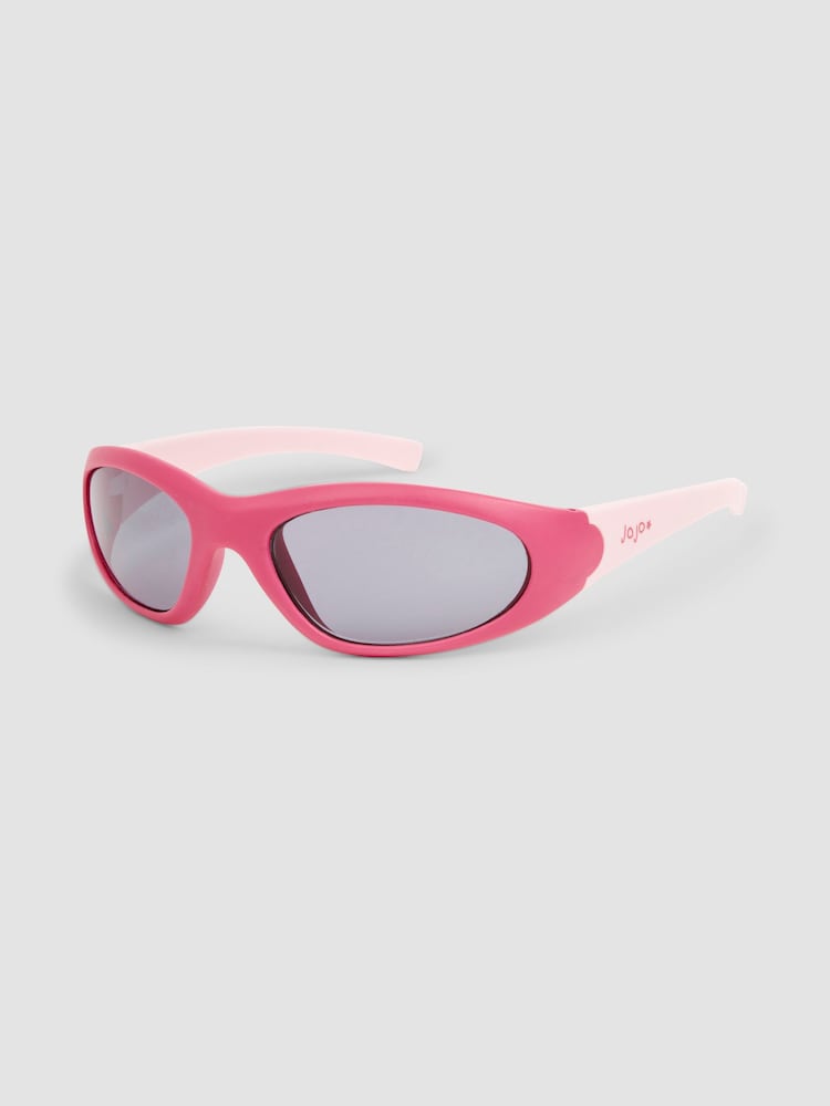 JoJo Maman Bébé Fuchsia Colour Block Sunglasses - Image 1 of 2