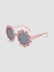 JoJo Maman Bébé Pink Cherry Flower Sunglasses - Image 2 of 6
