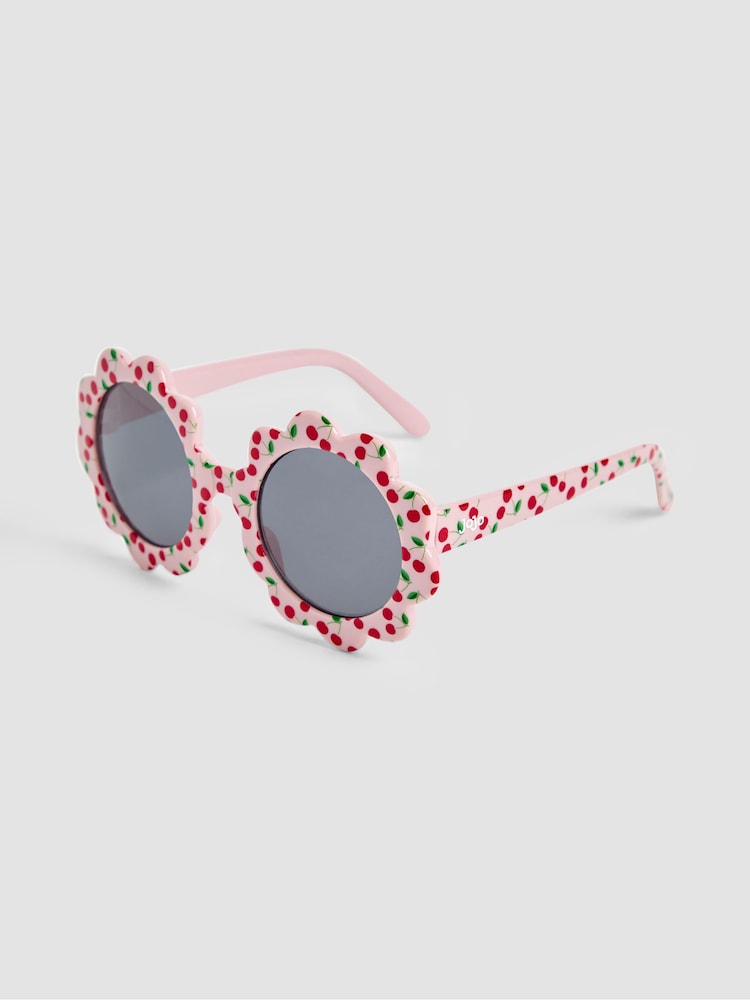 JoJo Maman Bébé Pink Cherry Flower Sunglasses - Image 2 of 6