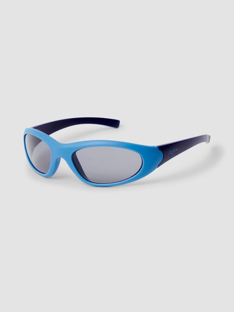 JoJo Maman Bébé Blue Colour Block Sunglasses - Image 1 of 2