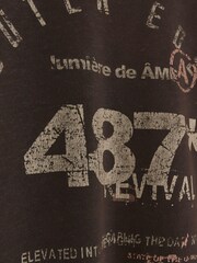 River Island Brown Regular Fit 100% Cotton Outer Eden T-Shirt - Image 4 of 4