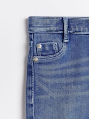 River Island Mid Blue Girls Mid Wash Molly 100% Cotton Jeans - Image 3 of 3