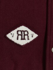 River Island Red Boys Varsity Bomber Jacket - Image 4 of 4