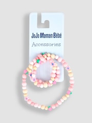 JoJo Maman Bébé Pink Strawberry Toddler Necklace Set - Image 1 of 2