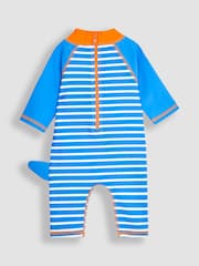 JoJo Maman Bébé Blue Peppa Pig UPF 50 1-Piece Sun Protection Suit - Image 4 of 9