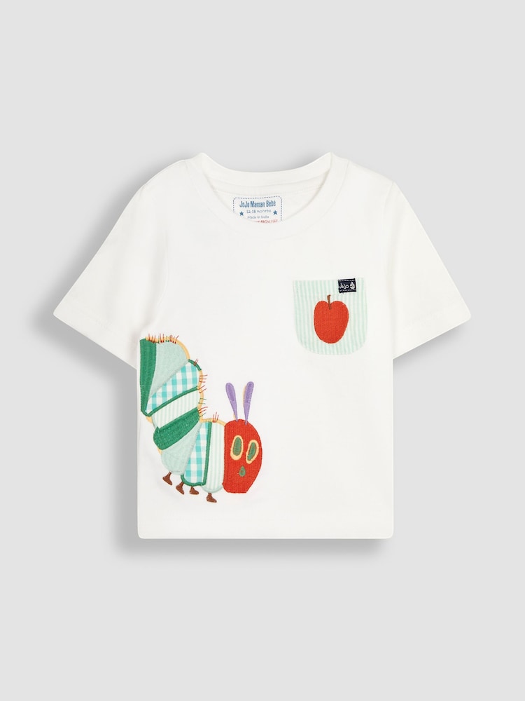 JoJo Maman Bébé White The Very Hungry Caterpillar Pyjamas - Image 3 of 4