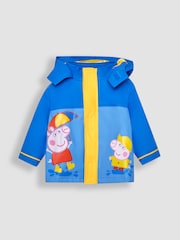 JoJo Maman Bébé Cobalt Peppa Pig Waterproof Fisherman's Jacket - Image 1 of 6