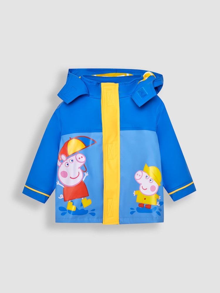 JoJo Maman Bébé Cobalt Peppa Pig Waterproof Fisherman's Jacket - Image 1 of 6