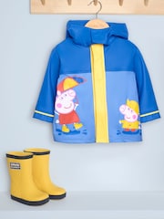 JoJo Maman Bébé Cobalt Peppa Pig Waterproof Fisherman's Jacket - Image 4 of 6