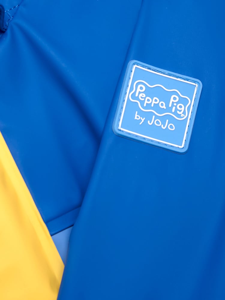 JoJo Maman Bébé Cobalt Peppa Pig Waterproof Fisherman's Jacket - Image 5 of 6