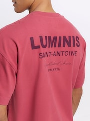 River Island Pink Regular Fit Luminis T-Shirt - Image 3 of 3