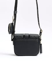 River Island Black Girls Embossed Monogram X body Bag - Image 2 of 5