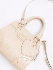 River Island Brown Girls Beige Croc Tote - Image 4 of 5